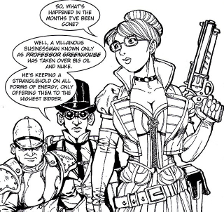 Illustration for article titled WTF: The Sarah Palin Steampunk Comic Book